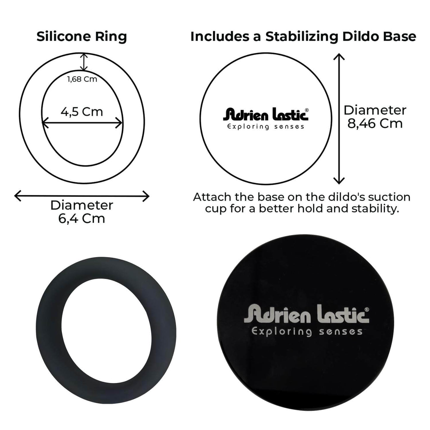 Adrien Lastic - Strap-On Elasticizzato - Nero