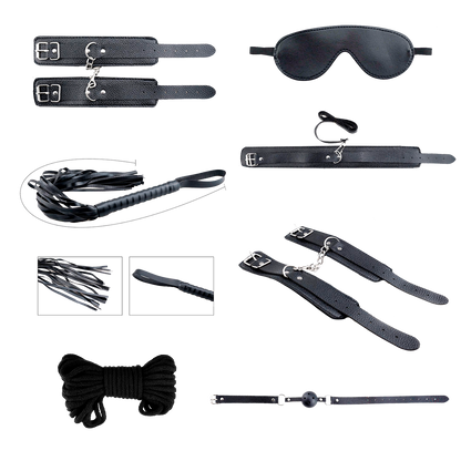 Alive - Secret Desires BDSM Kit - 8 Pezzi - Nero
