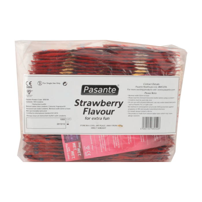 Pasante - Preservativi Strawberry Crush - Sacchetto da 144 Pezzi
