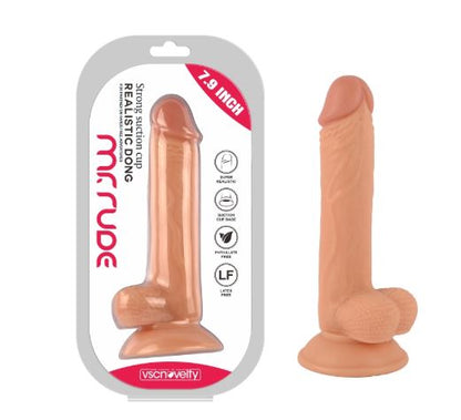 VSC Novelty - Dildo Realistico Mr. Rude - Color Carne - 7.9"