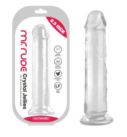 VSC Novelty - Dildo Realistico Crystal Jellies Mr. Rude 8,5" - Trasparente