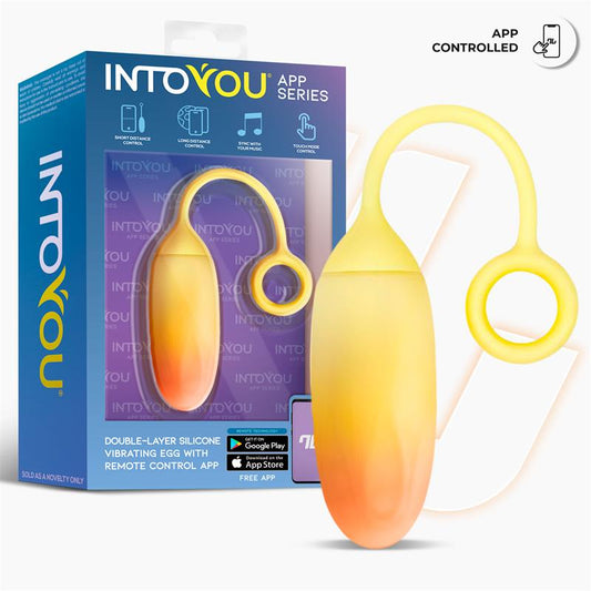 Into You - Ovetto Vibrante + APP - Giallo e Arancione