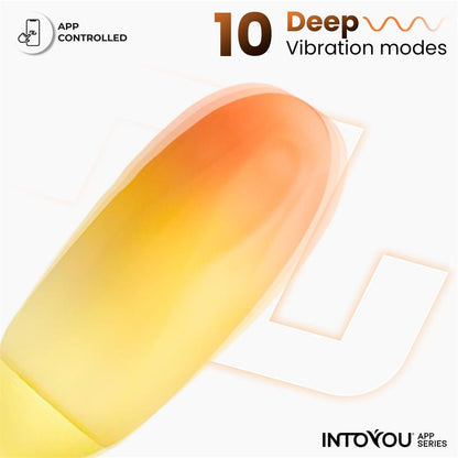 Into You - Ovetto Vibrante + APP - Giallo e Arancione