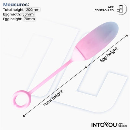 Into You - Ovetto Vibrante + APP - Blu e Rosa