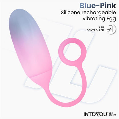 Into You - Ovetto Vibrante + APP - Blu e Rosa