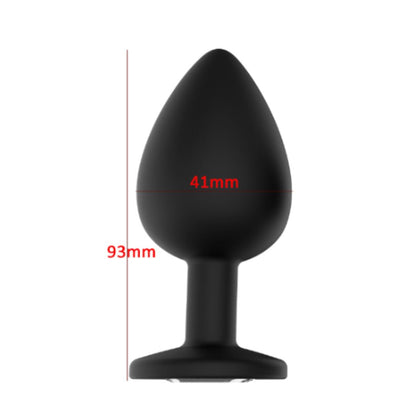 SinsFactory - Gem Butt Plug - L - Nero