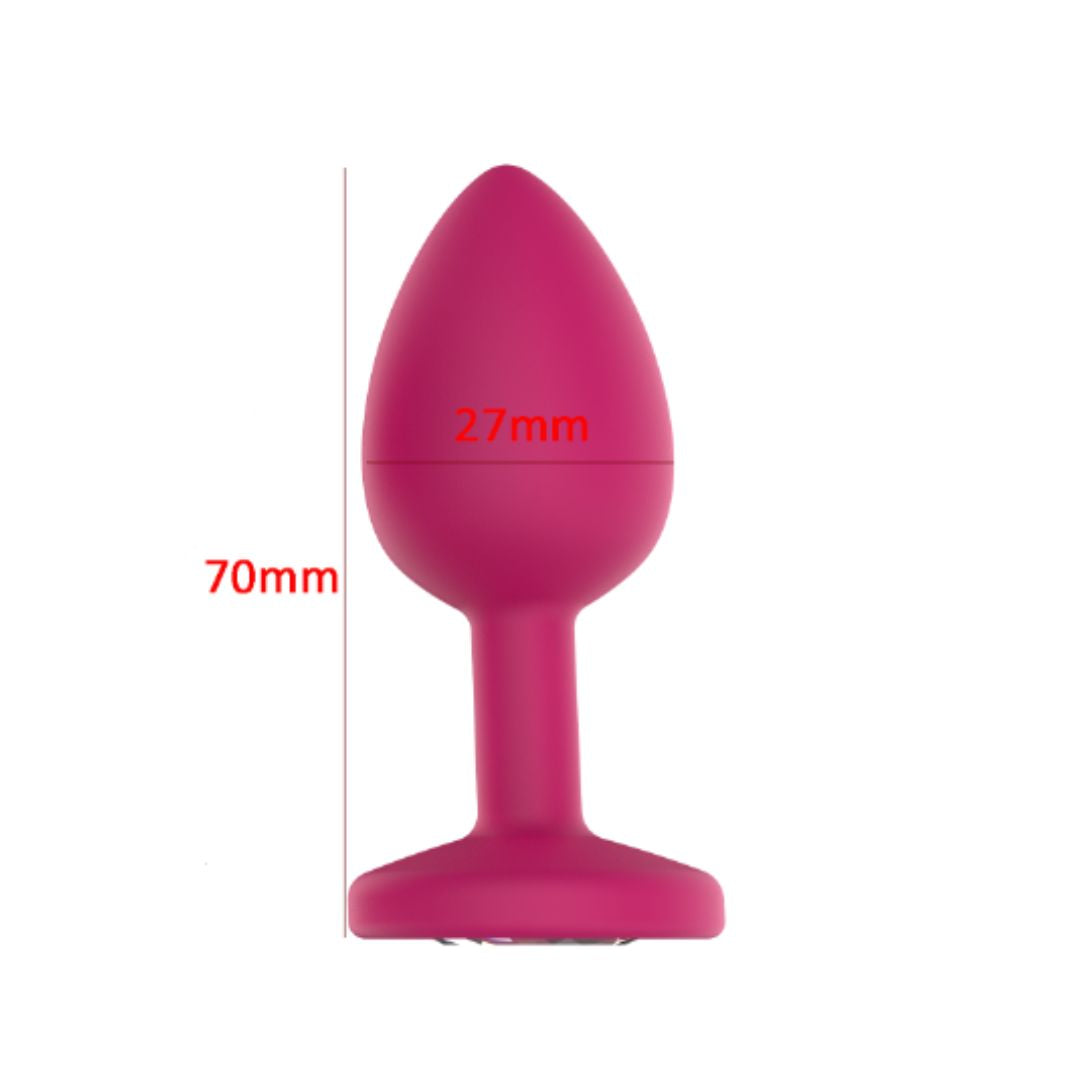 SinsFactory - Gem Butt Plug - S - Fucsia