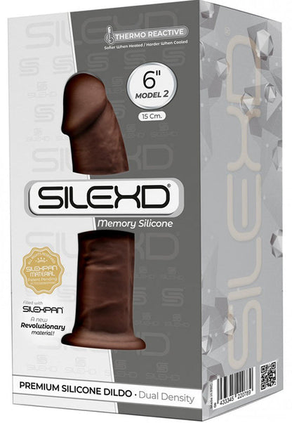Silexd - Dildo Premium Silicone Mod.2 6'' - Marrone