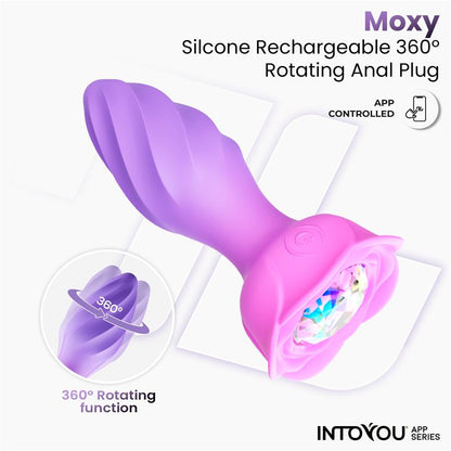Into You - Moxy - Plug Anale Vibrante e Rotante 360° + APP