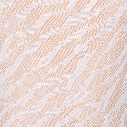 Oh Yeah - Body Bianco Manica Lunga Zebrato Retato - Fluorescente al Buio
