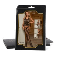 Oh Yeah - Bodystocking Floreale - Nero