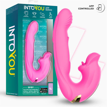 Into You - Bimby -  Vibratore Punto G con Doppia Lingua Tapping e Biting + APP