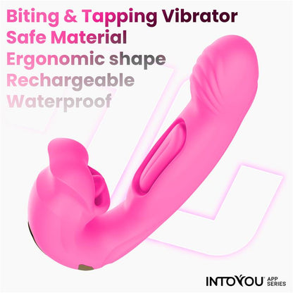 Into You - Bimby -  Vibratore Punto G con Doppia Lingua Tapping e Biting + APP