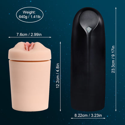 Xise - Masturbatore Vagina con Funzione Suzione e Vibrante