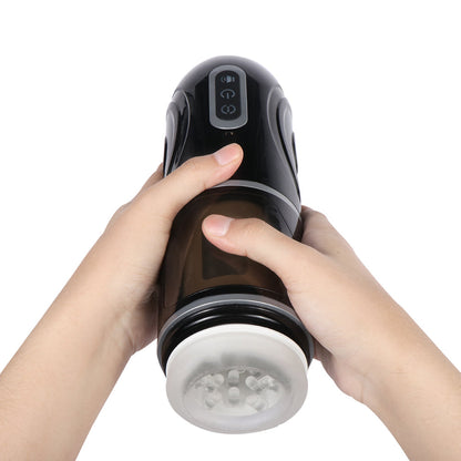 Xise - Masturbatore Neutro con Funzione Thrusting - Rotante e Vibrante con Voce Sexy