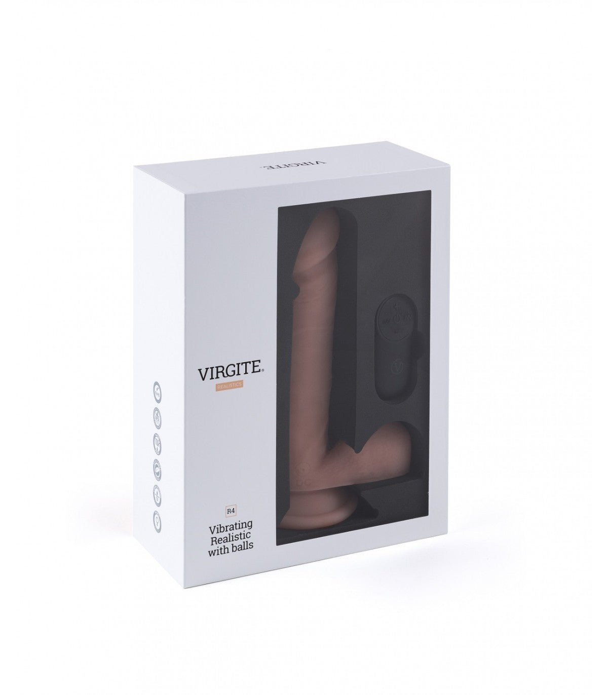 VIBRATORE REALISTICO R4" 19CM CON TELECOMANDO"