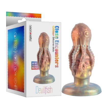 VSC Novelty - Dildo in Silicone Multicolor con Glitter Teschio con Polpo - Devilfish