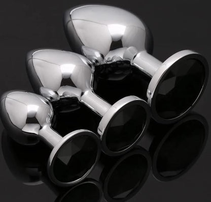 VSC Novelty - Plug Anale con Diamante Nero - L