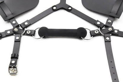 VSC Novelty - Maschera Fetish da Cavallo con Gag