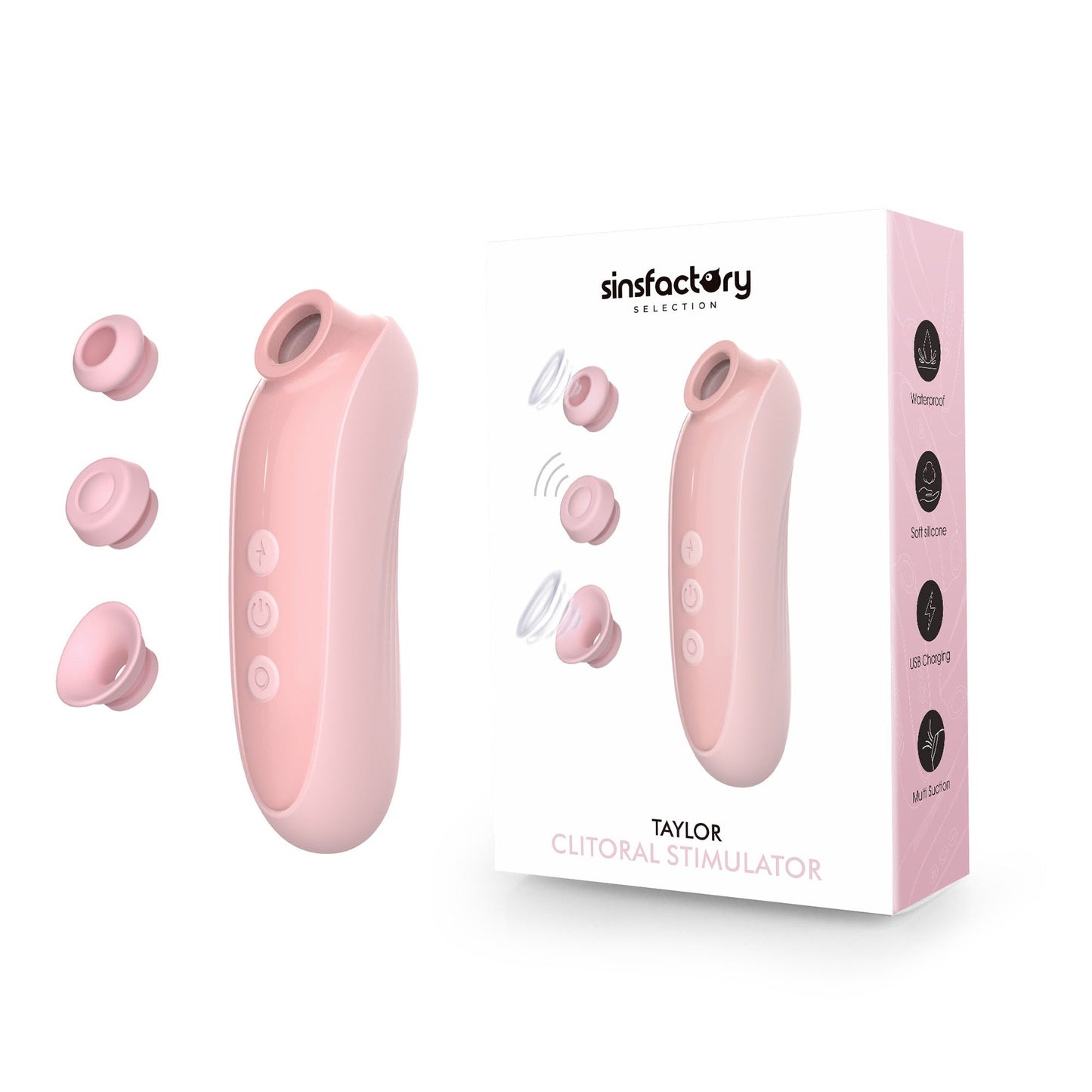 SinsFactory Selection - Succhia Clitoride con Ricambi - Taylor - Rosa