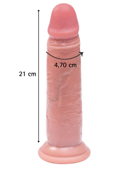 Fantasy Toys - Dildo Ultra Realistico Pelle Morbida - 21 cm