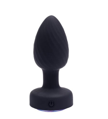 Fantasy Toys - Vibratore Anale Rotante con Telecomando e Luci - Achelous