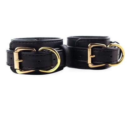 Fantasy Fetish - Manette Luxury Nere con Dettaglio Oro