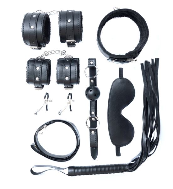 Fantasy Fetish - Set BDSM  8 Pezzi - Nero