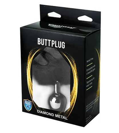 Fantasy Toys - Plug con Pon Pon - Nero