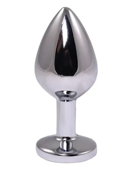 Fantasy Toys - Plug in Alluminio con Gioiello Rosso - M