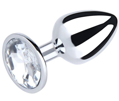 Fantasy Toys - Plug in Metallo con Gioiello Argento - M