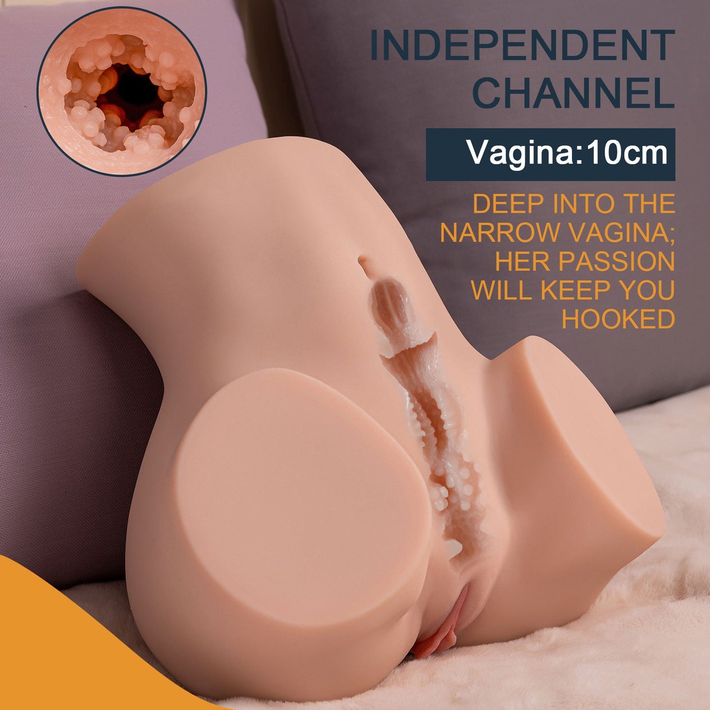 Xise - Sydni - Torso con Funzione Vibrante e Thrusting