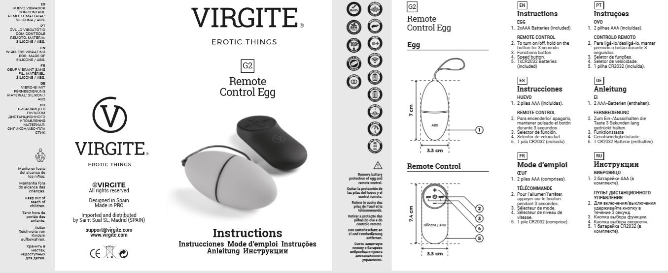 UOVO VIBRANTE G2 BLU