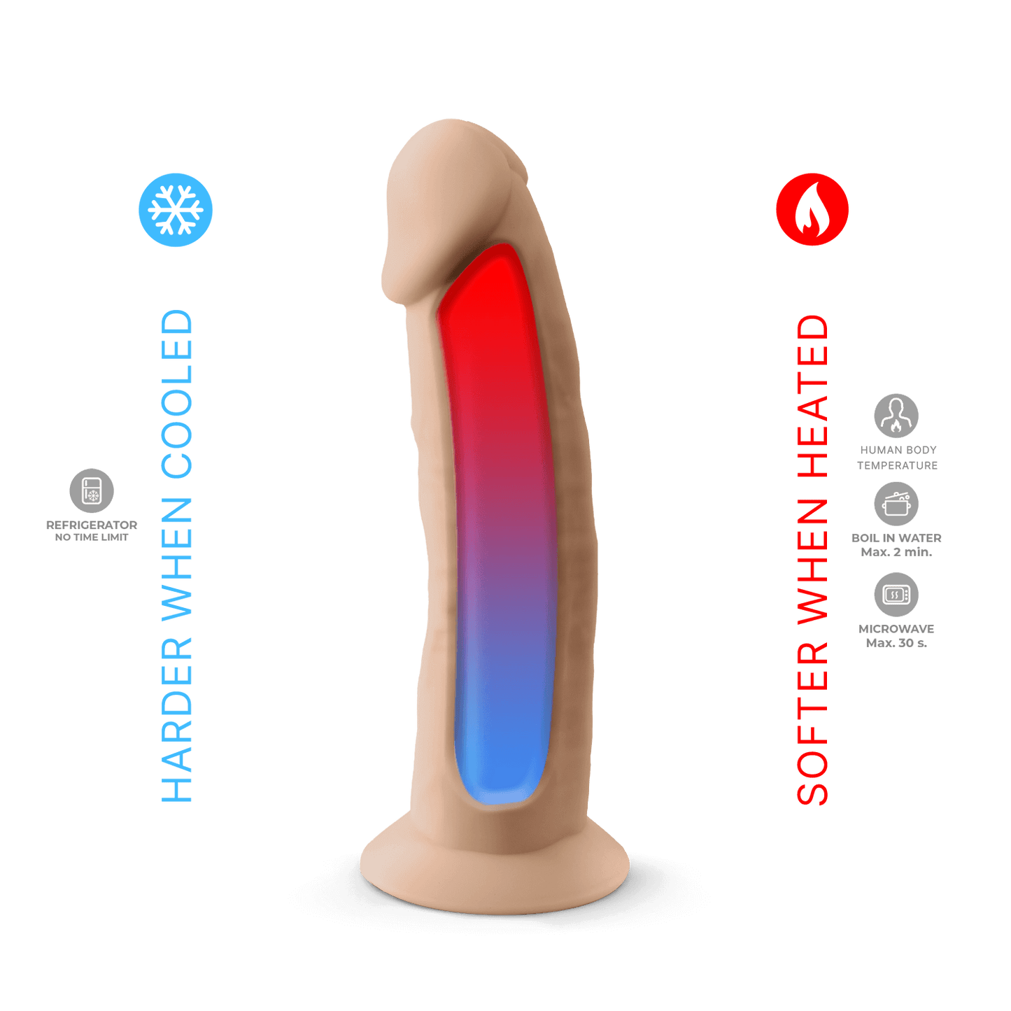 Silexd - Dildo Premium Silicone Mod.2 7,5'' - Color Carne