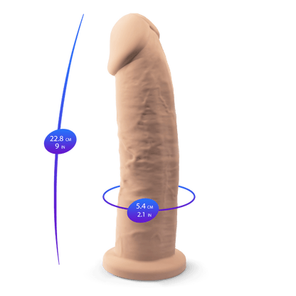Silexd - Dildo Premium Silicone Mod.2 9'' - Color Carne