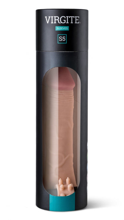 GUAINA PER PENE REALISTICA S5 CARNE 19 CM CON VIBRAZIONE