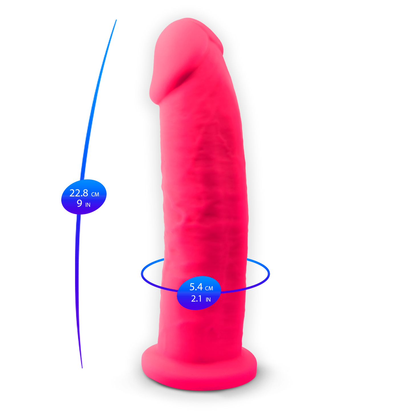 Silexd - Dildo Premium Silicone Mod.2 9'' - Rosa