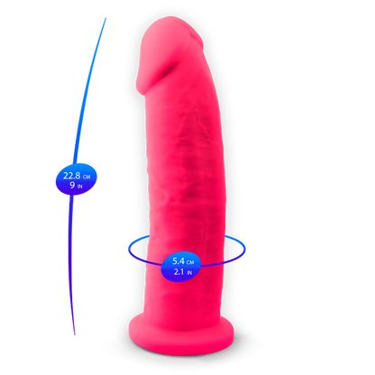 Silexd - Dildo Premium Silicone Mod.2 9'' - Rosa
