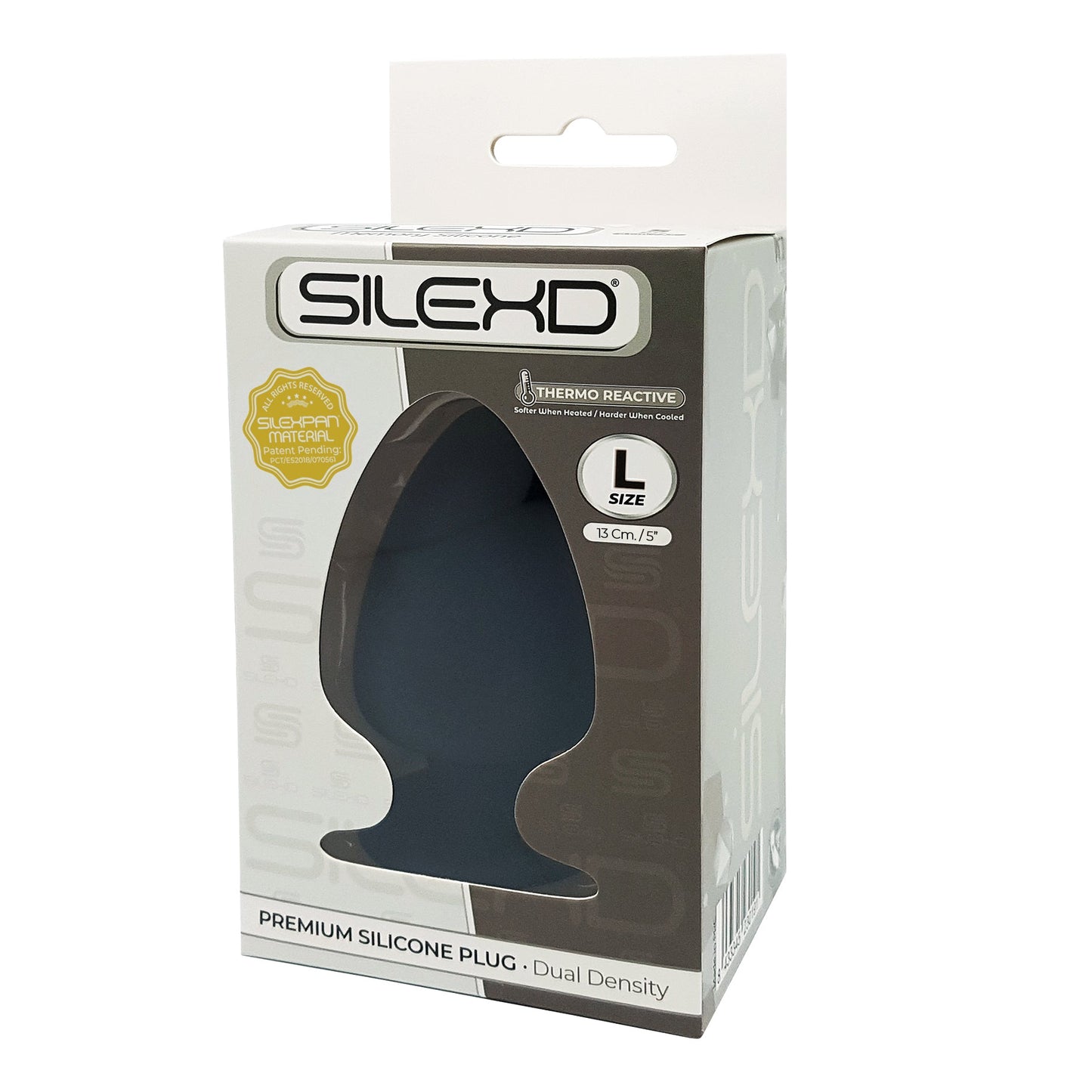 Silexd - Premium Silicone Plug Taglia L - Nero