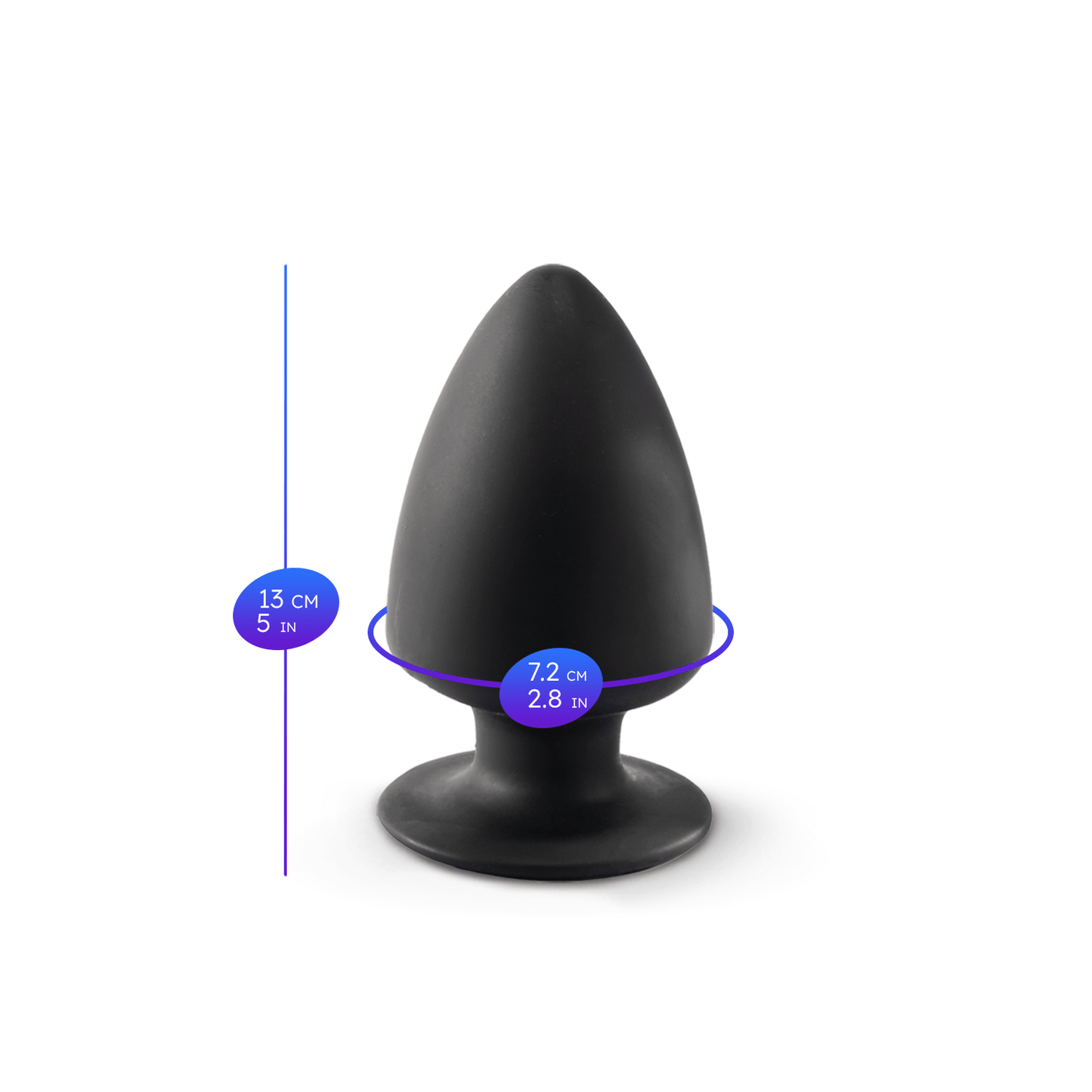 Silexd - Premium Silicone Plug Taglia L - Nero
