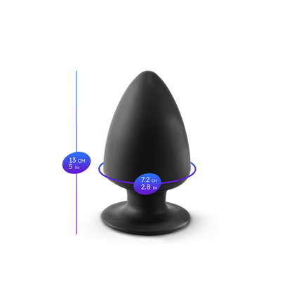 Silexd - Premium Silicone Plug Taglia L - Nero