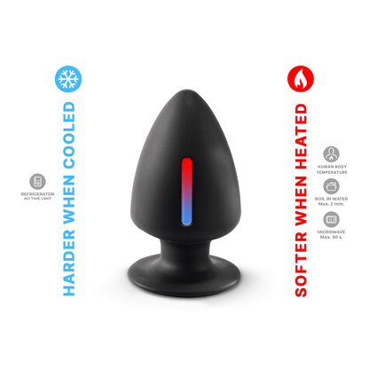 Silexd - Premium Silicone Plug Taglia L - Nero