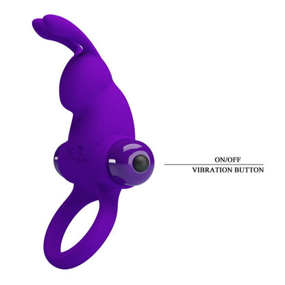 Pretty Love Vibrant Guaina per Pene 1 Viola