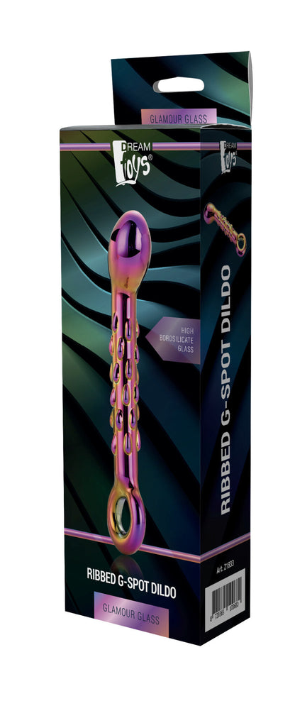 DILDO G-SPOT IN VETRO GLAMOUR CON COSTINE