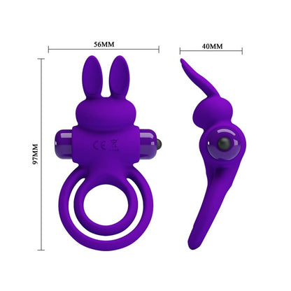 Anello per pene Pretty Love Vibrant 3 Viola