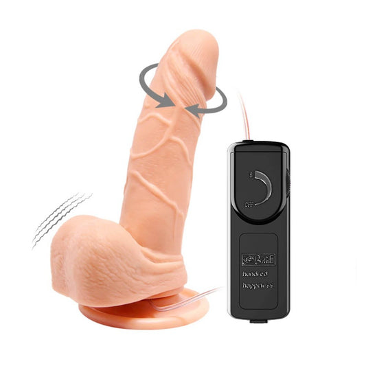 Dildo vibrante multi-velocità Barbara Mark 6,3"
