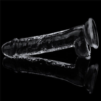 Dildo trasparente impeccabile da 7,5''