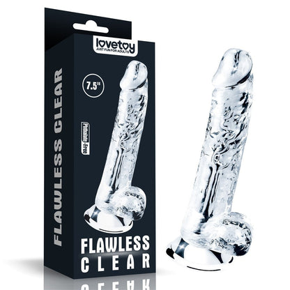 Dildo trasparente impeccabile da 7,5''