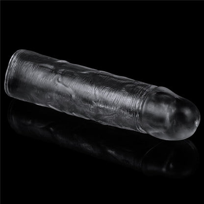Guaina per pene trasparente impeccabile Aggiungi 1''