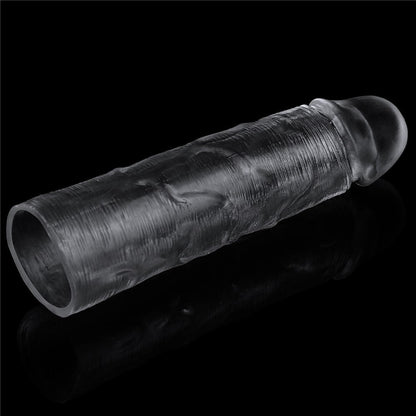 Guaina per pene trasparente impeccabile Aggiungi 1''